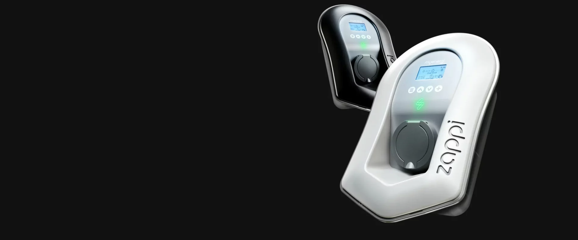 zappi ev chargers in black and white | myenergi Ireland