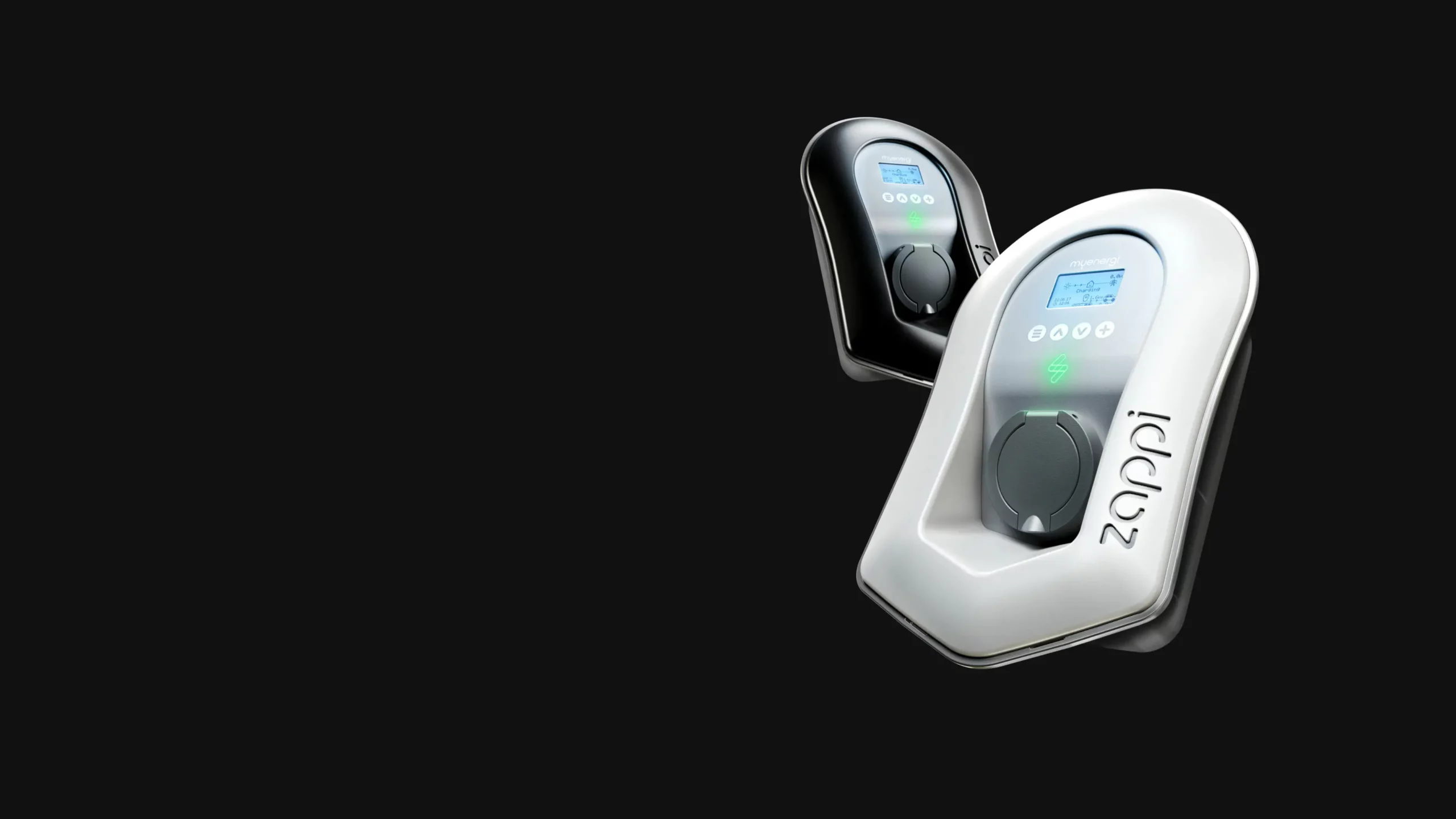 zappi ev chargers in black and white | myenergi Ireland